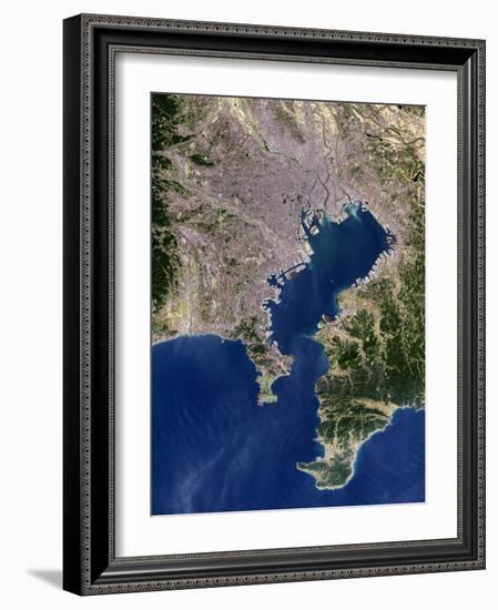 Tokyo, Satellite Image-PLANETOBSERVER-Framed Photographic Print