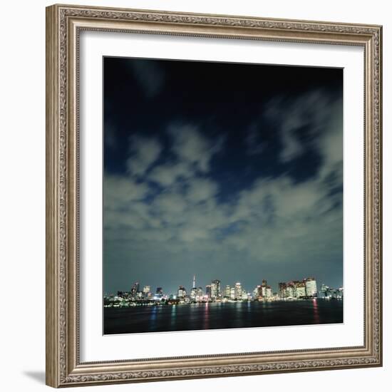 Tokyo Skyline at Night-Micha Pawlitzki-Framed Photographic Print