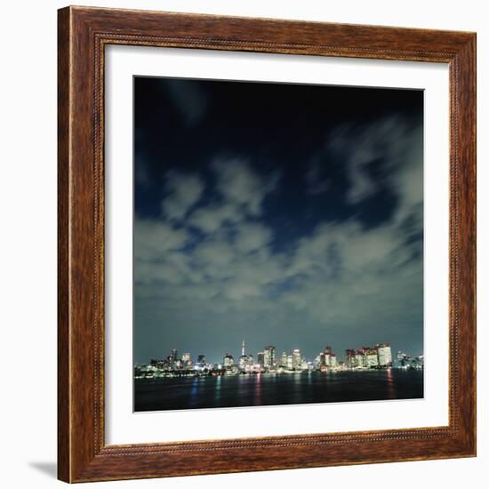 Tokyo Skyline at Night-Micha Pawlitzki-Framed Photographic Print