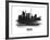 Tokyo Skyline Brush Stroke - Black II-NaxArt-Framed Art Print