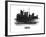 Tokyo Skyline Brush Stroke - Black II-NaxArt-Framed Art Print