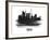 Tokyo Skyline Brush Stroke - Black II-NaxArt-Framed Art Print