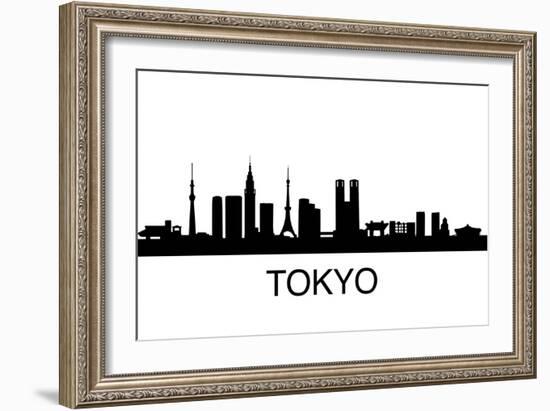 Tokyo Skyline-unkreatives-Framed Art Print