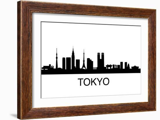 Tokyo Skyline-unkreatives-Framed Art Print