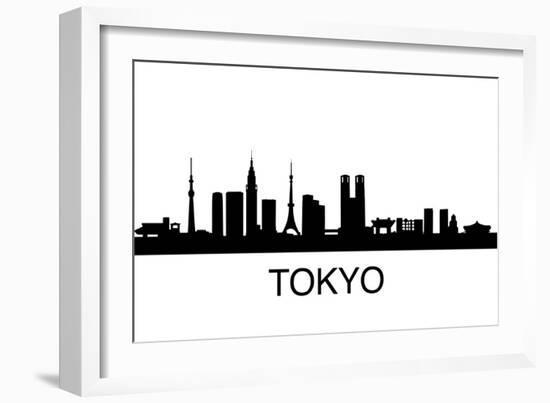 Tokyo Skyline-unkreatives-Framed Art Print