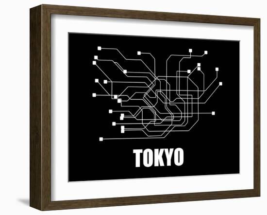 Tokyo Subway Map III-null-Framed Art Print