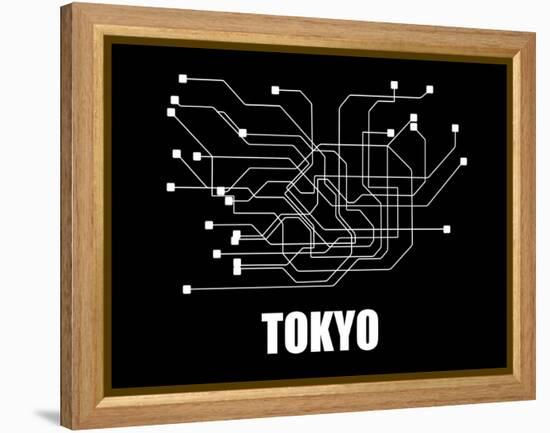 Tokyo Subway Map III-null-Framed Stretched Canvas