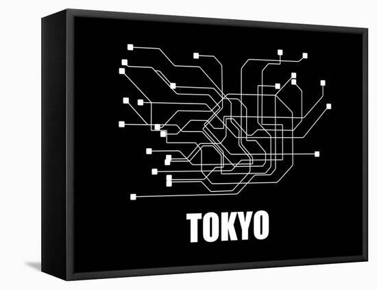 Tokyo Subway Map III-null-Framed Stretched Canvas