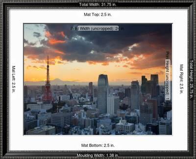 Tokyo Tower And Mt Fuji From Shiodome Tokyo Japan Photographic Print Jon Arnold Art Com