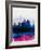 Tokyo Watercolor Skyline-NaxArt-Framed Art Print