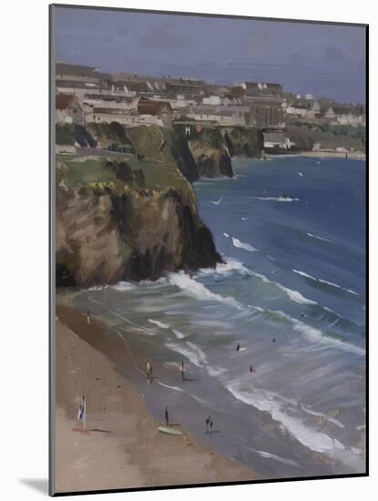 Tolcarne Beach, Early Afternoon, July-Tom Hughes-Mounted Giclee Print