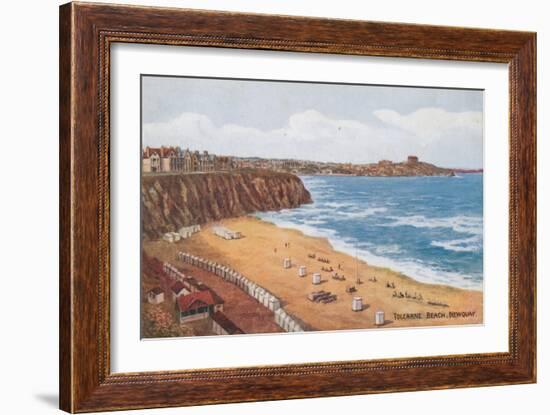 Tolcarne Beach, Newquay-Alfred Robert Quinton-Framed Giclee Print