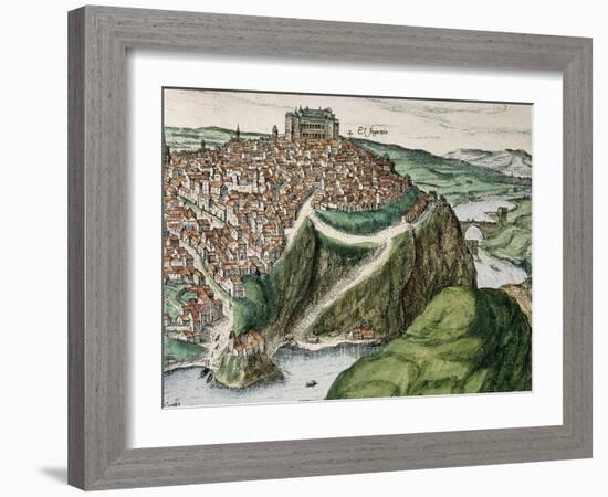 Toledo, 16th Century-Franz Hogenberg-Framed Giclee Print