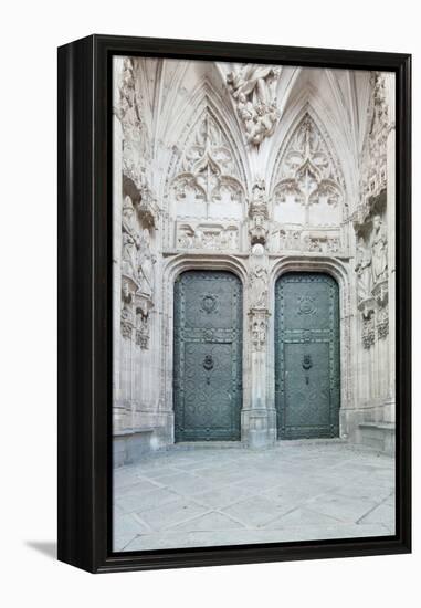 Toledo Cathedral Door, Toledo, Spain-Rob Tilley-Framed Premier Image Canvas