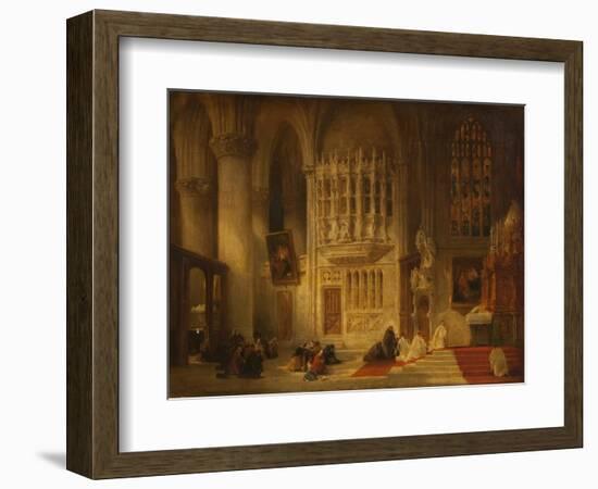 Toledo Cathedral (Oil on Canvas)-David Roberts-Framed Giclee Print