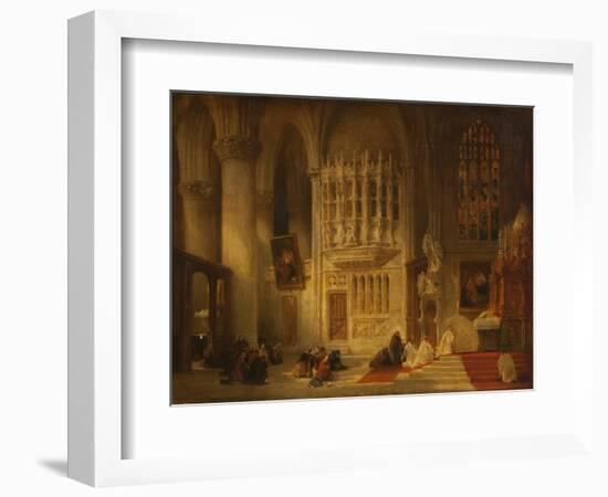 Toledo Cathedral (Oil on Canvas)-David Roberts-Framed Giclee Print