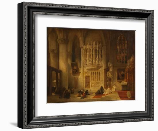 Toledo Cathedral (Oil on Canvas)-David Roberts-Framed Giclee Print