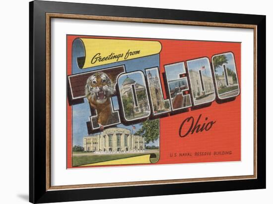 Toledo, Ohio - U.S. Naval Reserve Building-Lantern Press-Framed Art Print