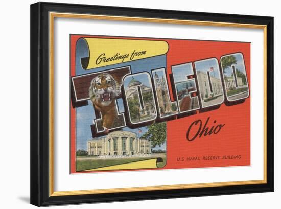 Toledo, Ohio - U.S. Naval Reserve Building-Lantern Press-Framed Art Print