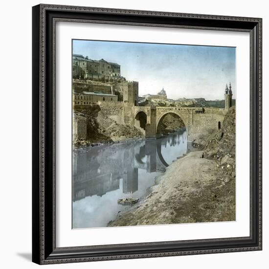 Toledo (Spain), Alcantara Bridge-Leon, Levy et Fils-Framed Photographic Print