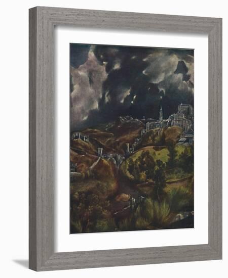 'Toledo', (View of Toledo), 1599-1600, (1938)-El Greco-Framed Giclee Print