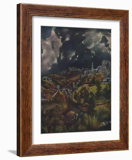 'Toledo', (View of Toledo), 1599-1600, (1938)-El Greco-Framed Giclee Print