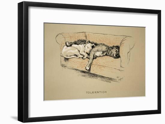 Toleration, 1930, 1st Edition of Sleeping Partners-Cecil Aldin-Framed Giclee Print