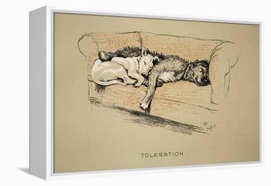 Toleration, 1930, 1st Edition of Sleeping Partners-Cecil Aldin-Framed Premier Image Canvas