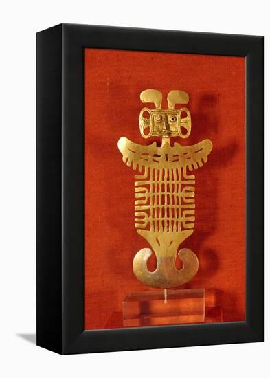 Tolima Ornament in the Forma of a Human-Headed Bird, from Colombia-null-Framed Premier Image Canvas