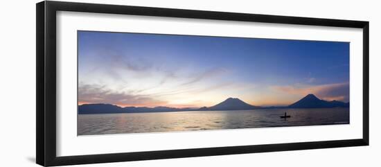 Toliman, Atitlan and San Pedro Volcanoes, Lake Atitlan, Guatemala-Michele Falzone-Framed Photographic Print