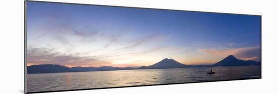 Toliman, Atitlan and San Pedro Volcanoes, Lake Atitlan, Guatemala-Michele Falzone-Mounted Photographic Print