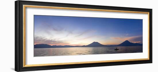 Toliman, Atitlan and San Pedro Volcanoes, Lake Atitlan, Guatemala-Michele Falzone-Framed Photographic Print