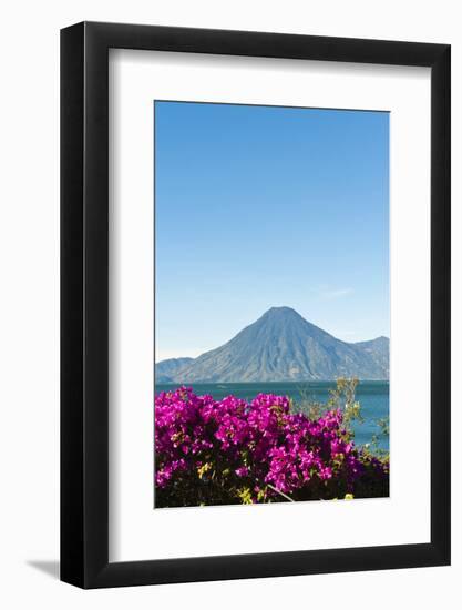 Toliman Volcano and Lago De Atitlan (Lake Atitlan), San Juan La Laguna, Guatemala-Michael DeFreitas-Framed Photographic Print