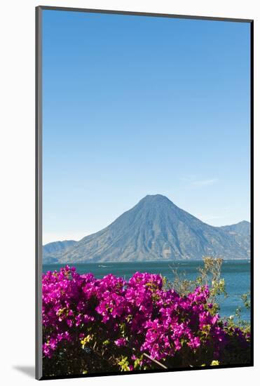 Toliman Volcano and Lago De Atitlan (Lake Atitlan), San Juan La Laguna, Guatemala-Michael DeFreitas-Mounted Photographic Print