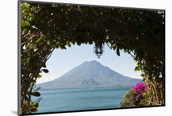 Toliman Volcano and Lago De Atitlan (Lake Atitlan), San Juan La Laguna, Guatemala-Michael DeFreitas-Mounted Photographic Print