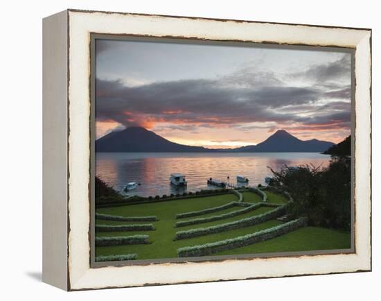 Toliman Volcano, Lago de Atitlan, Guatemala, Central America-Michael DeFreitas-Framed Premier Image Canvas
