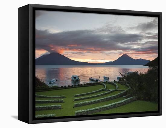 Toliman Volcano, Lago de Atitlan, Guatemala, Central America-Michael DeFreitas-Framed Premier Image Canvas