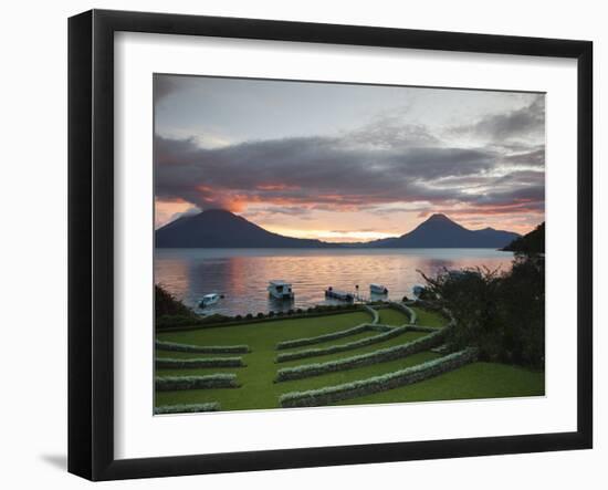 Toliman Volcano, Lago de Atitlan, Guatemala, Central America-Michael DeFreitas-Framed Photographic Print