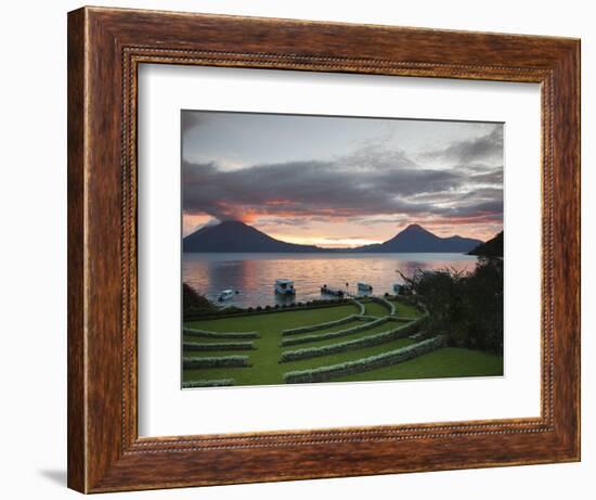 Toliman Volcano, Lago de Atitlan, Guatemala, Central America-Michael DeFreitas-Framed Photographic Print