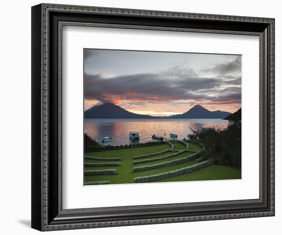 Toliman Volcano, Lago de Atitlan, Guatemala, Central America-Michael DeFreitas-Framed Photographic Print