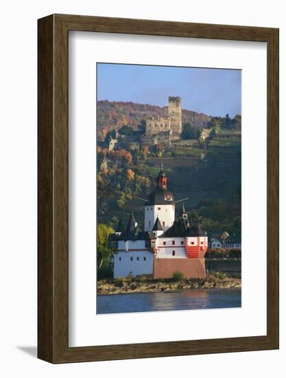 Toll Castle Pfalzgrafenstein on an Island in the Rhine Near Kaub-Uwe Steffens-Framed Photographic Print