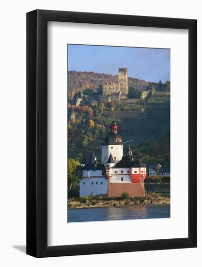 Toll Castle Pfalzgrafenstein on an Island in the Rhine Near Kaub-Uwe Steffens-Framed Photographic Print