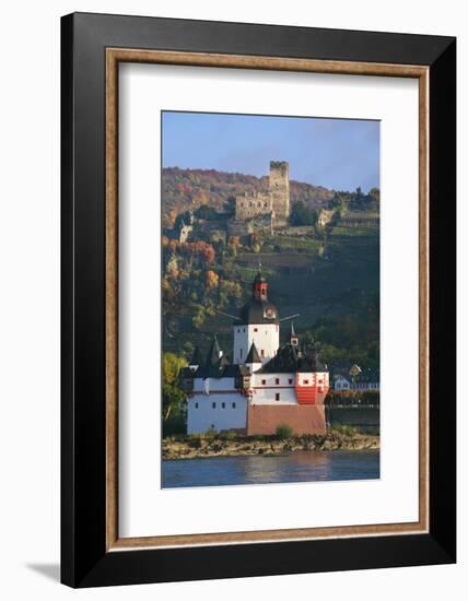 Toll Castle Pfalzgrafenstein on an Island in the Rhine Near Kaub-Uwe Steffens-Framed Photographic Print