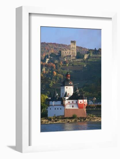 Toll Castle Pfalzgrafenstein on an Island in the Rhine Near Kaub-Uwe Steffens-Framed Photographic Print