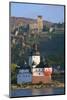 Toll Castle Pfalzgrafenstein on an Island in the Rhine Near Kaub-Uwe Steffens-Mounted Photographic Print