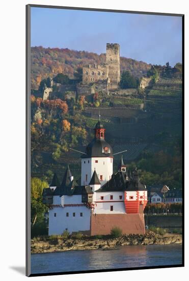 Toll Castle Pfalzgrafenstein on an Island in the Rhine Near Kaub-Uwe Steffens-Mounted Photographic Print