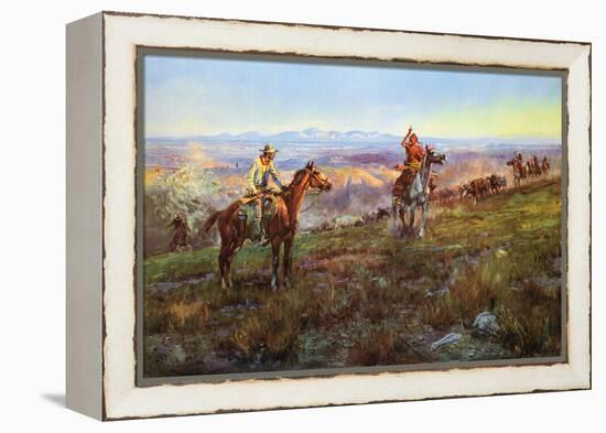 Toll Collectors-Charles Marion Russell-Framed Stretched Canvas