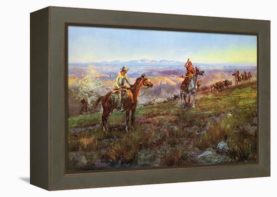 Toll Collectors-Charles Marion Russell-Framed Stretched Canvas