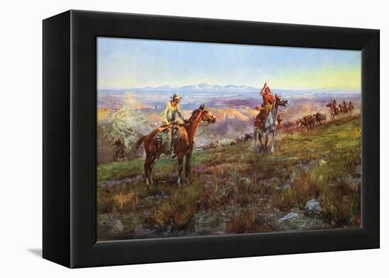 Toll Collectors-Charles Marion Russell-Framed Stretched Canvas