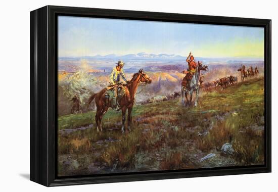 Toll Collectors-Charles Marion Russell-Framed Stretched Canvas